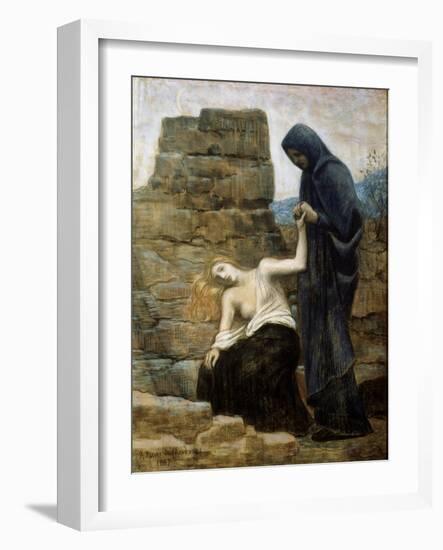 The Compassion, 1887-Pierre Puvis de Chavannes-Framed Giclee Print