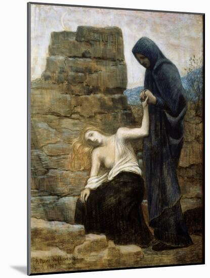 The Compassion, 1887-Pierre Puvis de Chavannes-Mounted Giclee Print