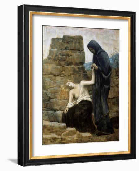 The Compassion, 1887-Pierre Puvis de Chavannes-Framed Giclee Print