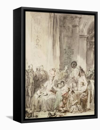 The Competition (Le Concour)-Jean-Honoré Fragonard-Framed Premier Image Canvas