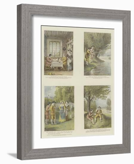 The Complete Angler-Thomas Stothard-Framed Giclee Print