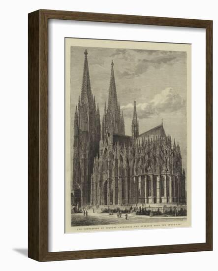 The Completion of Cologne Cathedral, the Exterior from the South-East-Henry William Brewer-Framed Giclee Print