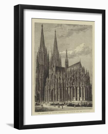 The Completion of Cologne Cathedral, the Exterior from the South-East-Henry William Brewer-Framed Giclee Print
