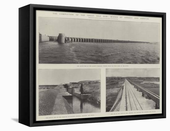 The Completion of the Great Nile Dam, Scenes at Assiout and Assouan-null-Framed Premier Image Canvas