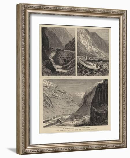 The Completion of the St Gothard Tunnel-William Henry James Boot-Framed Giclee Print