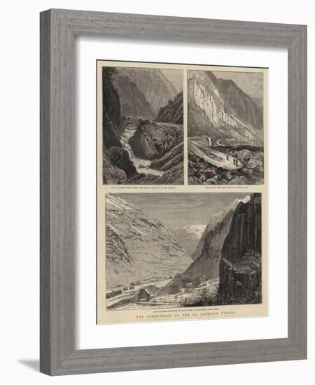 The Completion of the St Gothard Tunnel-William Henry James Boot-Framed Giclee Print