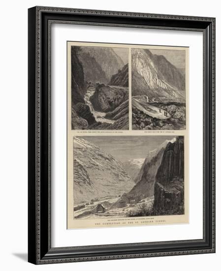 The Completion of the St Gothard Tunnel-William Henry James Boot-Framed Giclee Print