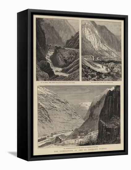 The Completion of the St Gothard Tunnel-William Henry James Boot-Framed Premier Image Canvas