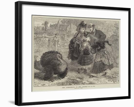 The Compliments of the Season-null-Framed Giclee Print