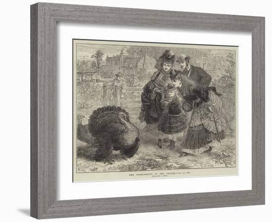 The Compliments of the Season-null-Framed Giclee Print