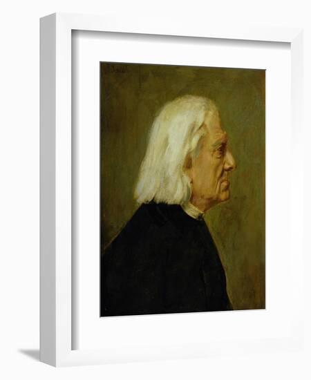 The Composer Franz Liszt (1811-86), 1884-Franz Seraph von Lenbach-Framed Giclee Print