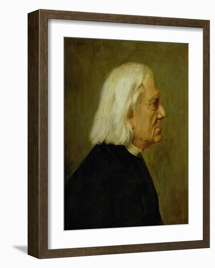 The Composer Franz Liszt (1811-86), 1884-Franz Seraph von Lenbach-Framed Giclee Print