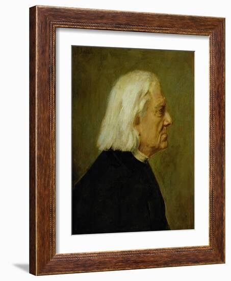 The Composer Franz Liszt (1811-86), 1884-Franz Seraph von Lenbach-Framed Giclee Print