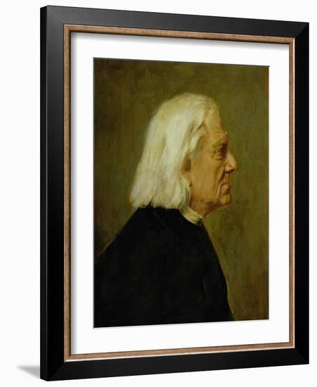 The Composer Franz Liszt (1811-86), 1884-Franz Seraph von Lenbach-Framed Giclee Print