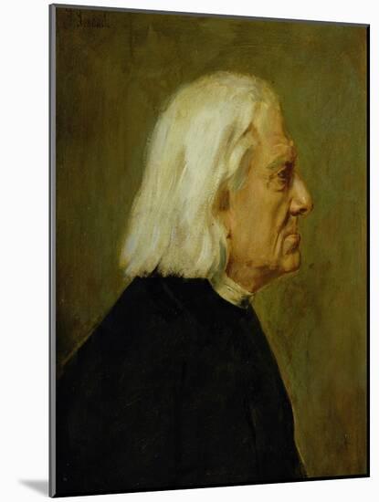 The Composer Franz Liszt (1811-86), 1884-Franz Seraph von Lenbach-Mounted Giclee Print