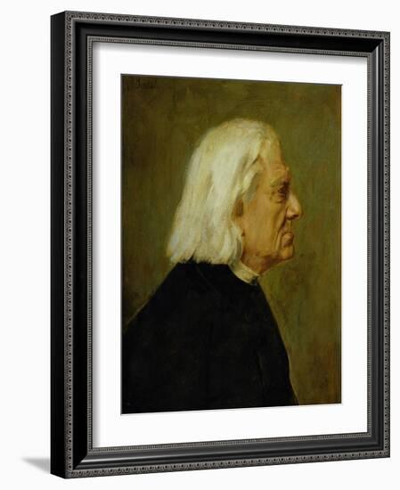 The Composer Franz Liszt (1811-86), 1884-Franz Seraph von Lenbach-Framed Giclee Print