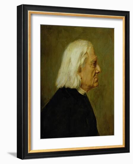 The Composer Franz Liszt (1811-86), 1884-Franz Seraph von Lenbach-Framed Giclee Print