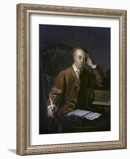 The Composer Handel-Philippe Mercier-Framed Giclee Print