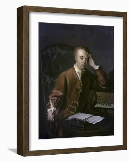 The Composer Handel-Philippe Mercier-Framed Giclee Print