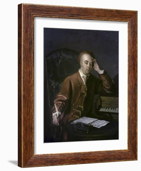 The Composer Handel-Philippe Mercier-Framed Giclee Print