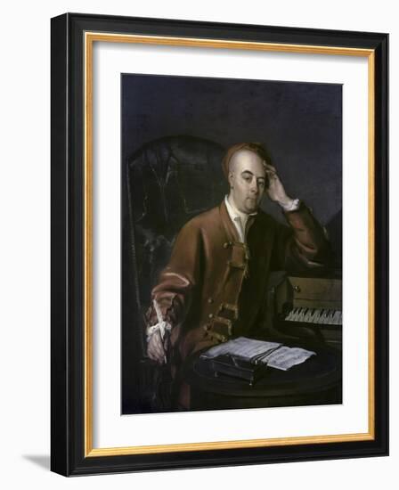 The Composer Handel-Philippe Mercier-Framed Giclee Print