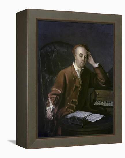 The Composer Handel-Philippe Mercier-Framed Premier Image Canvas