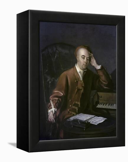 The Composer Handel-Philippe Mercier-Framed Premier Image Canvas