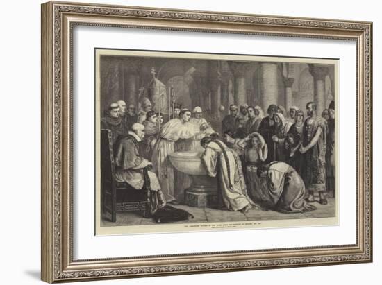 The Compulsory Baptism of the Moors after the Conquest of Granada, Ad 1500-null-Framed Giclee Print