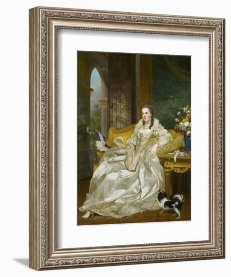 The Comtesse D'Egmont Pignatelli in Spanish Costume, 1763-Alexander Roslin-Framed Giclee Print