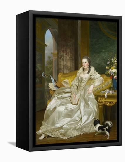 The Comtesse D'Egmont Pignatelli in Spanish Costume, 1763-Alexander Roslin-Framed Premier Image Canvas