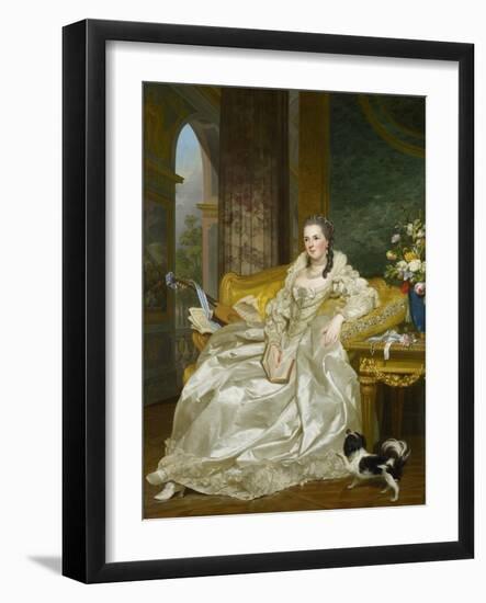 The Comtesse D'Egmont Pignatelli in Spanish Costume, 1763-Alexander Roslin-Framed Giclee Print