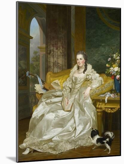 The Comtesse D'Egmont Pignatelli in Spanish Costume, 1763-Alexander Roslin-Mounted Giclee Print