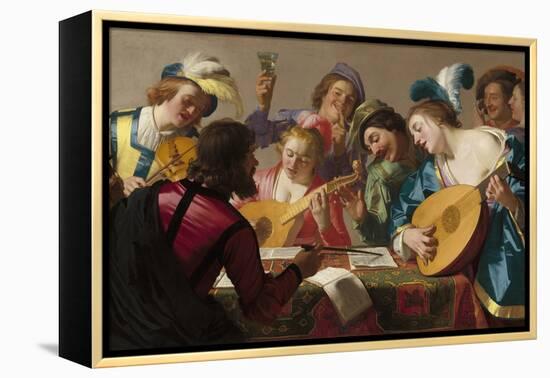 The Concert, 1623-Gerrit van Honthorst-Framed Premier Image Canvas