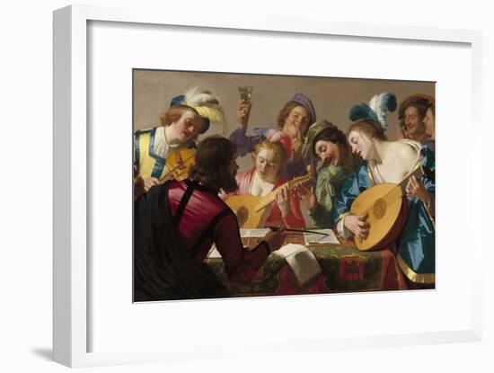 The Concert, 1623-Gerrit van Honthorst-Framed Giclee Print