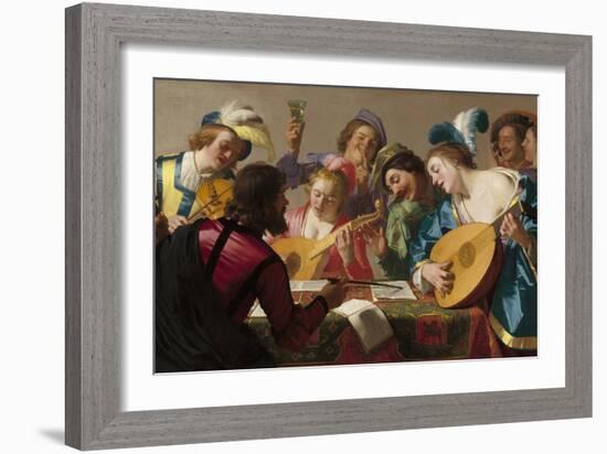 The Concert, 1623-Gerrit van Honthorst-Framed Giclee Print