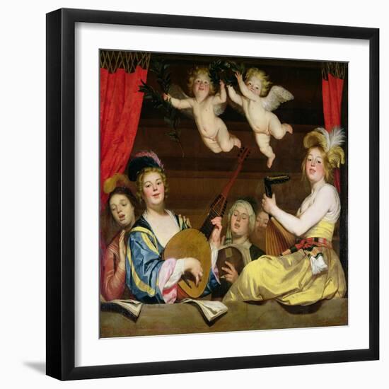 The Concert, 1624-Gerrit van Honthorst-Framed Giclee Print