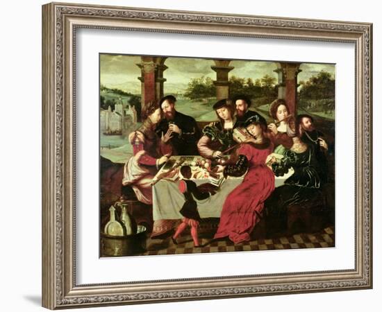 The Concert after the Meal-Ambrosius Benson-Framed Giclee Print