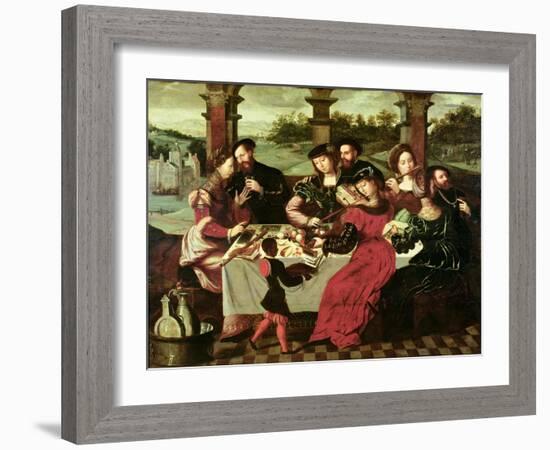 The Concert after the Meal-Ambrosius Benson-Framed Giclee Print