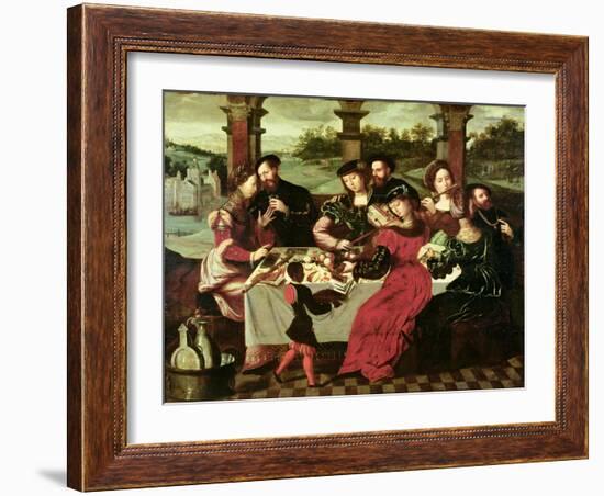 The Concert after the Meal-Ambrosius Benson-Framed Giclee Print