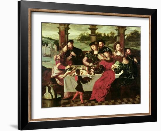 The Concert after the Meal-Ambrosius Benson-Framed Giclee Print