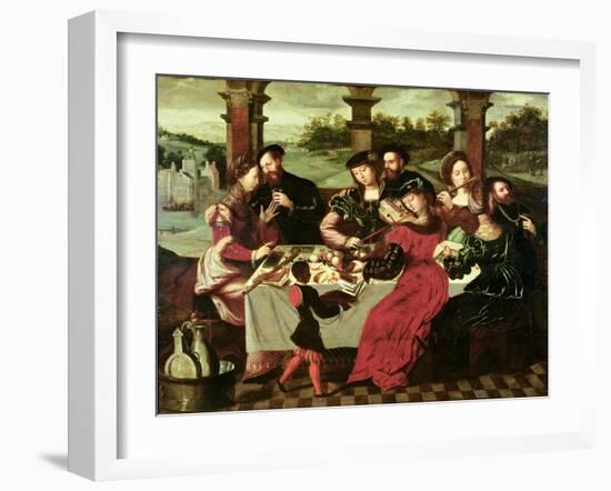 The Concert after the Meal-Ambrosius Benson-Framed Giclee Print