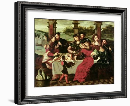 The Concert after the Meal-Ambrosius Benson-Framed Giclee Print