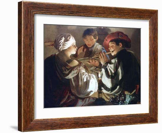 The Concert, C1626-Hendrick Ter Brugghen-Framed Giclee Print