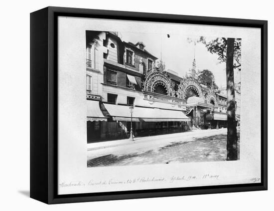 The Concert De Trianon in Paris, 84 Boulevard Rochechouart, September 1900-Eugene Atget-Framed Premier Image Canvas