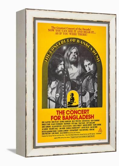 The Concert for Bangladesh, from Left: George Harrison, Leon Russell, Bob Dylan, 1972-null-Framed Stretched Canvas