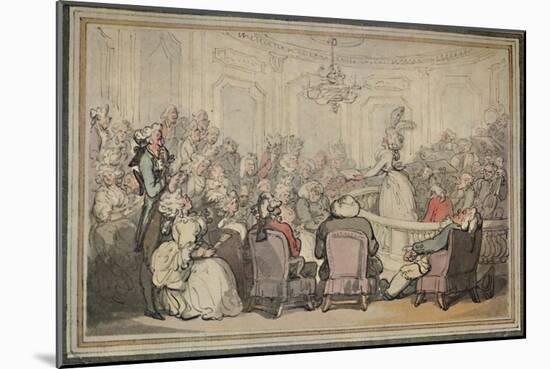 'The Concert. From Matthew Bramble's Trip to Bath.', c1780-1820, (1923)-Thomas Rowlandson-Mounted Giclee Print