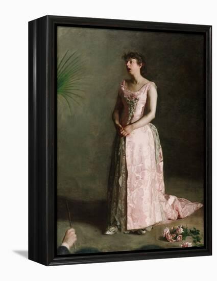 The Concert Singer, 1890-92 (Oil on Canvas)-Thomas Cowperthwait Eakins-Framed Premier Image Canvas