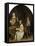 The Concert: Singer and Theorbo Player-Gerard Terborch-Framed Premier Image Canvas