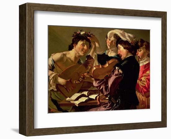 The Concert-Theodore van Baburen-Framed Giclee Print