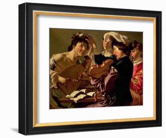 The Concert-Theodore van Baburen-Framed Giclee Print